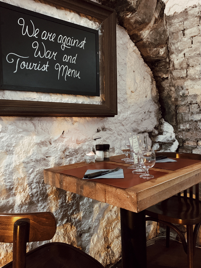 Dinner in a wine cellar at Rotisserie